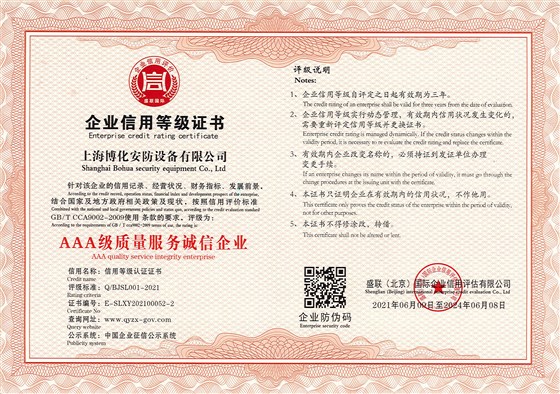 AAA級質量服務誠信企業